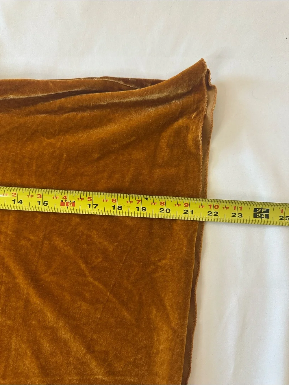 FREE PEOPLE Terese Velvet Top in Pumpkin Pie size L